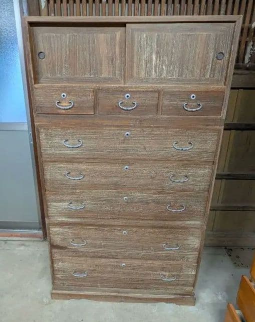 昭和 レトロ 桐箪笥 桐タンス 7段 3分割 茨城県つくば市 - メルカリ