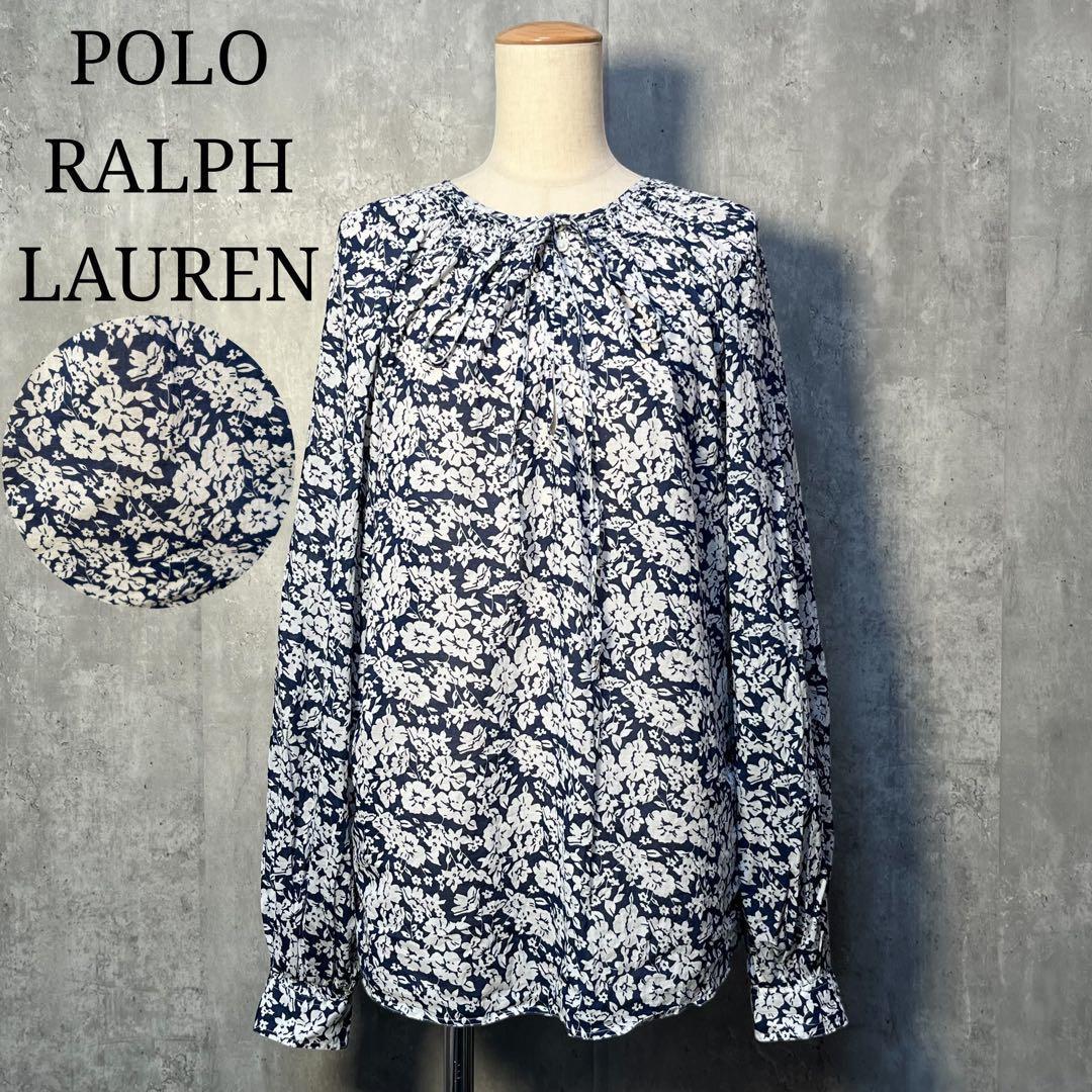 POLOラルフローレン 花柄 ボタニカル柄チュニック QRタグ 現行 近年
