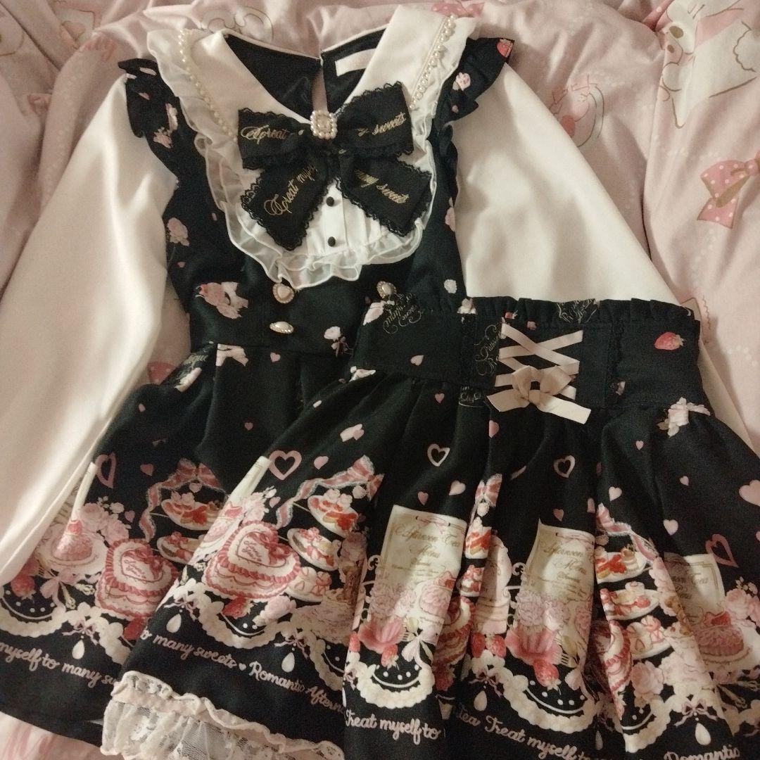 ♡LIZLISA アフタヌーンティー セットアップ ブラック♡ - メルカリ