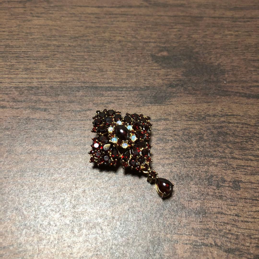 Rokuzan碌山 ガーネット オパール ブローチ 兼 ペンダント2way 楽天市場】碌山 ガーネット オパール ブローチペンダント シックで上品