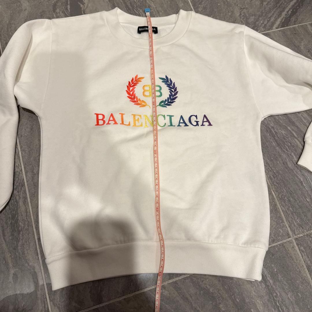 BALENCIAGA バレンシアガ レインボー スウェット 白 130㎝