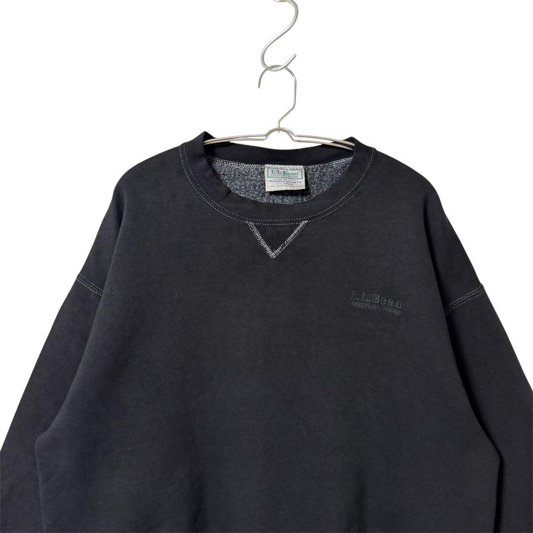 90s USA製 L.L.Bean ✖︎ Russell スウェット 前V 後染め