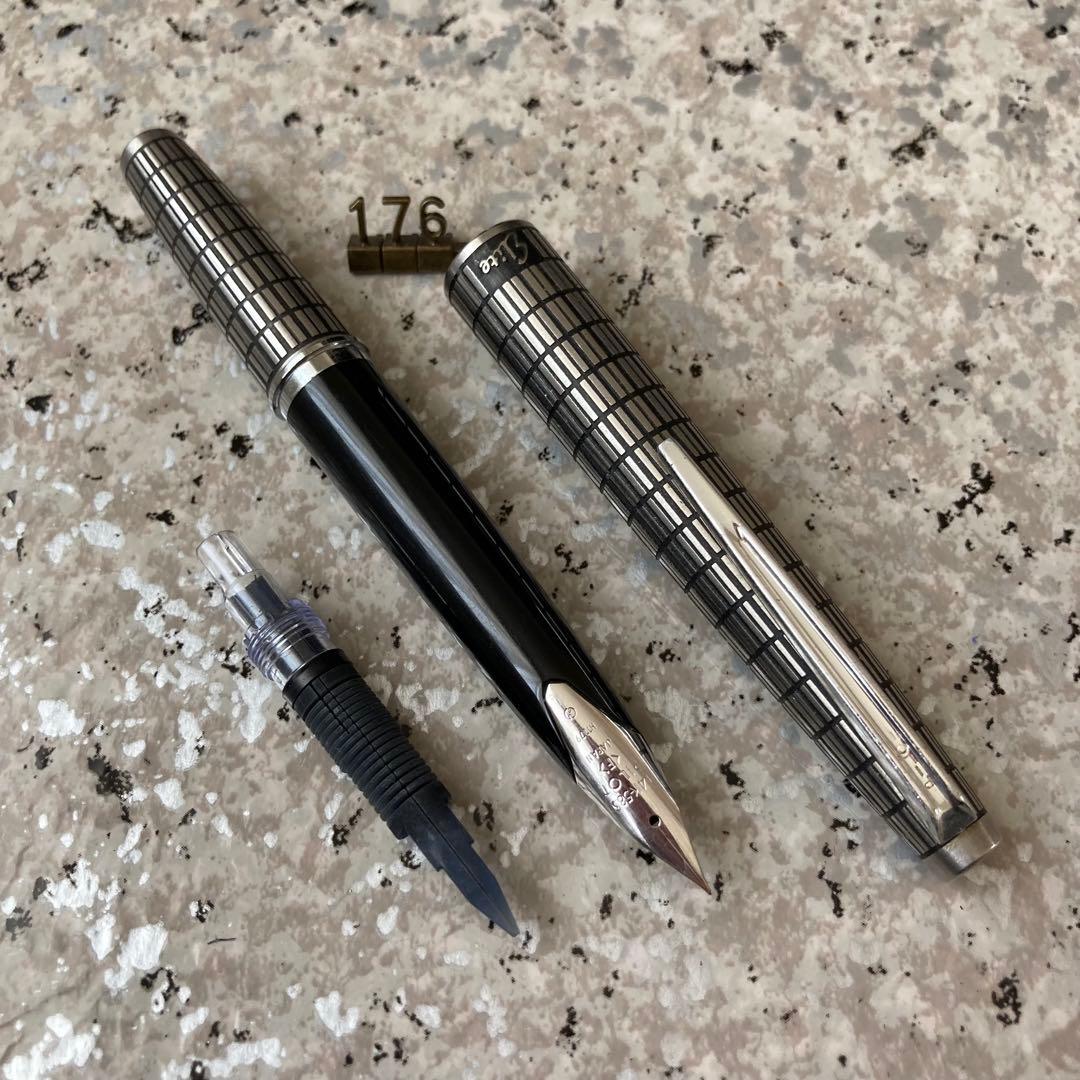 176 オーバーホール済み 万年筆 パイロット PILOT 全格子 14k - メルカリ