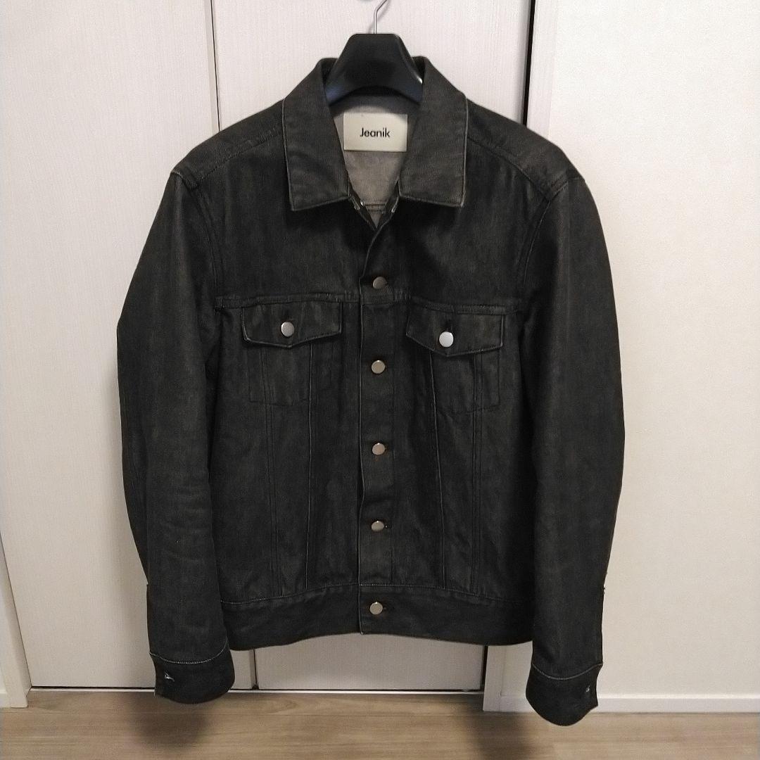 Jeanik ジーニック/ デニム ブラック 3ndタイプ ブルゾン Jeanik ジーニック 3rdタイプ ワンウォッシュ ブラックデニム