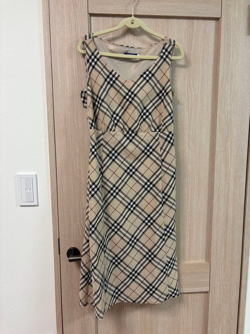 バーバリーブルーレーベル　ノバチェック柄ノースリーブワンピース BURBERRY BLUE LABEL（バーバリーブルーレーベル） バーバリー ブルー