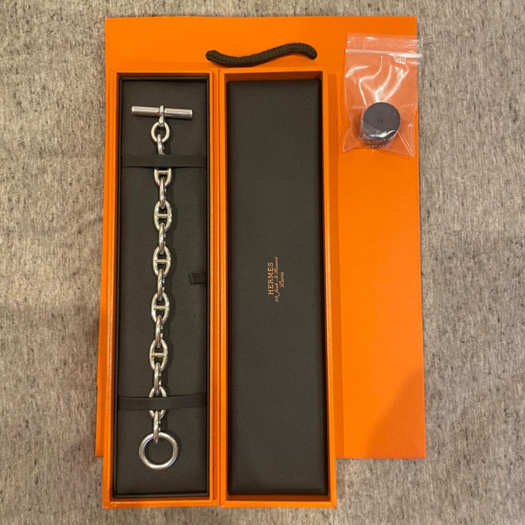 極美品 GM 13コマ【箱・保証書付き】エルメス シェーヌダンクル - メルカリ