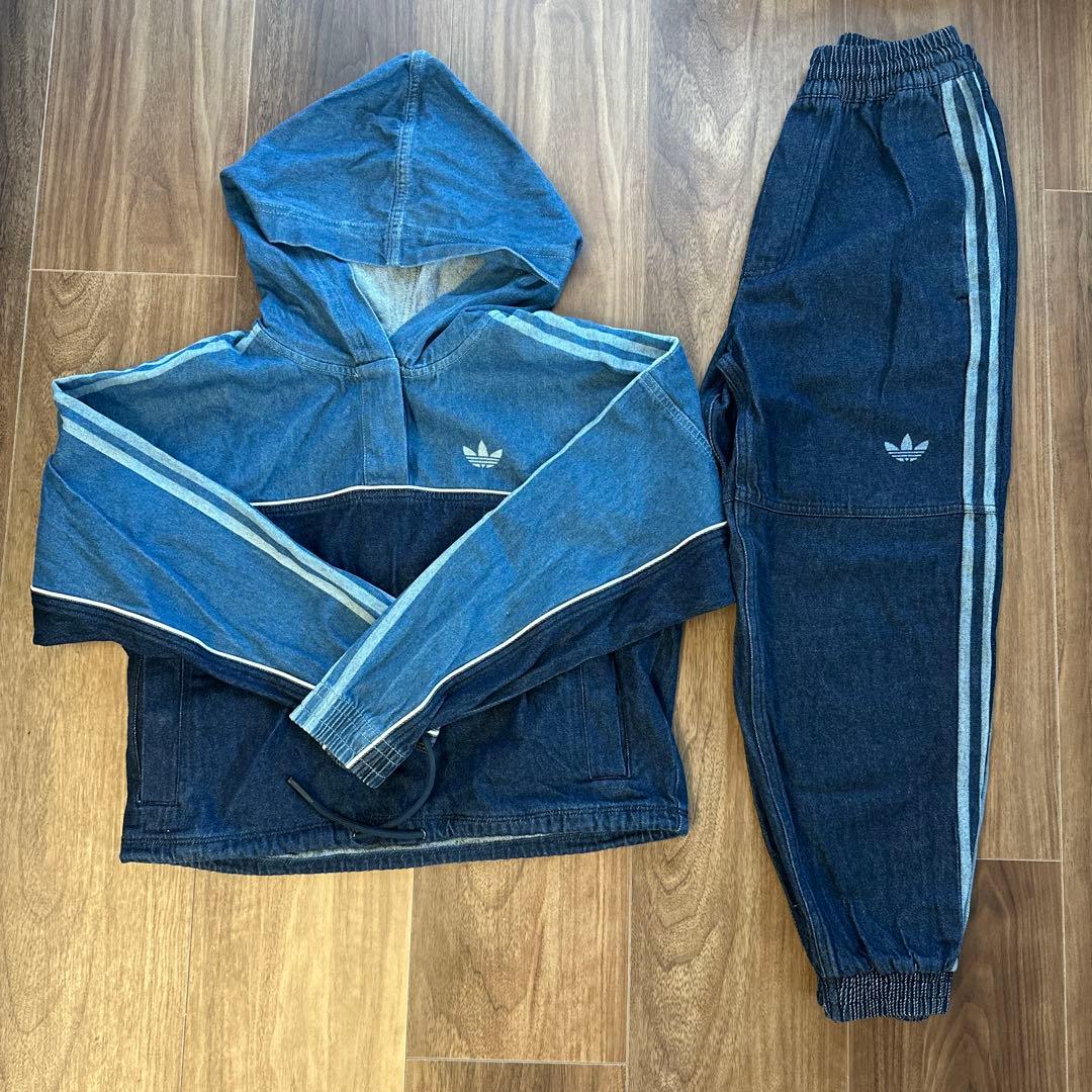 adidasデニムセットアップM/XS【レディース】 - メルカリ