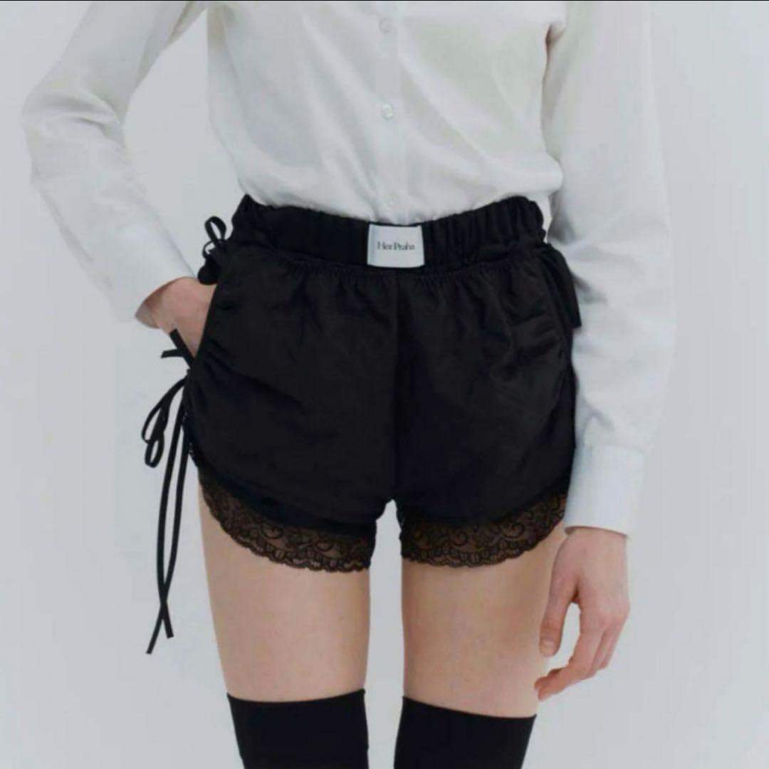 Her Praha LITMUS Irene キルティング ショートパンツ