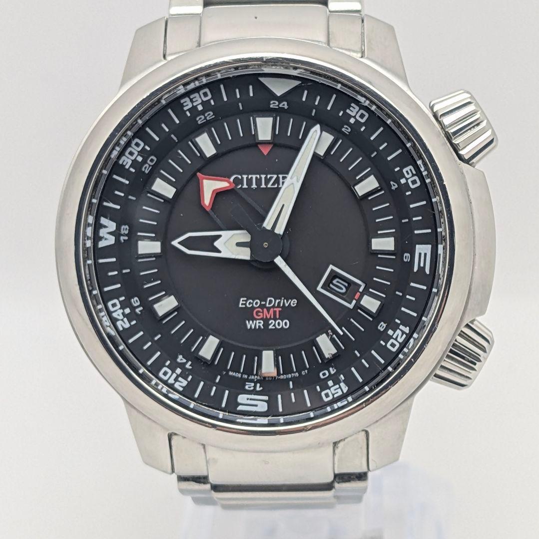 CITIZEN シチズン GMT搭載モデル メンズ腕時計 稼働品 B877 - メルカリ