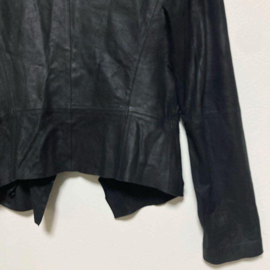 RAWTUS ロゥタス 山羊革 スクエアヘムカーディガン レザージャケット 7