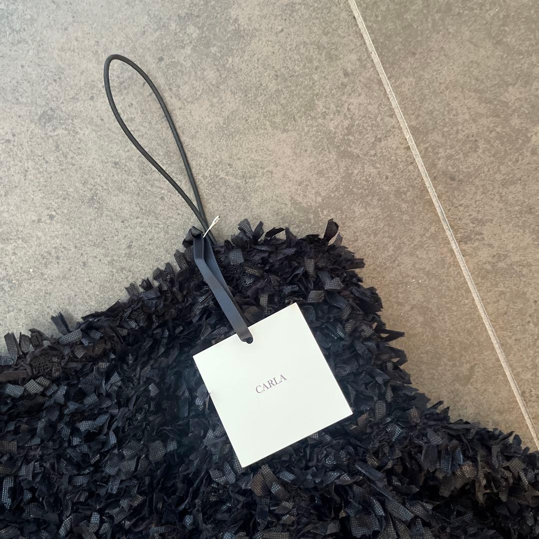 CARLA Fluffy cami ブラック カーラ フラッフィー