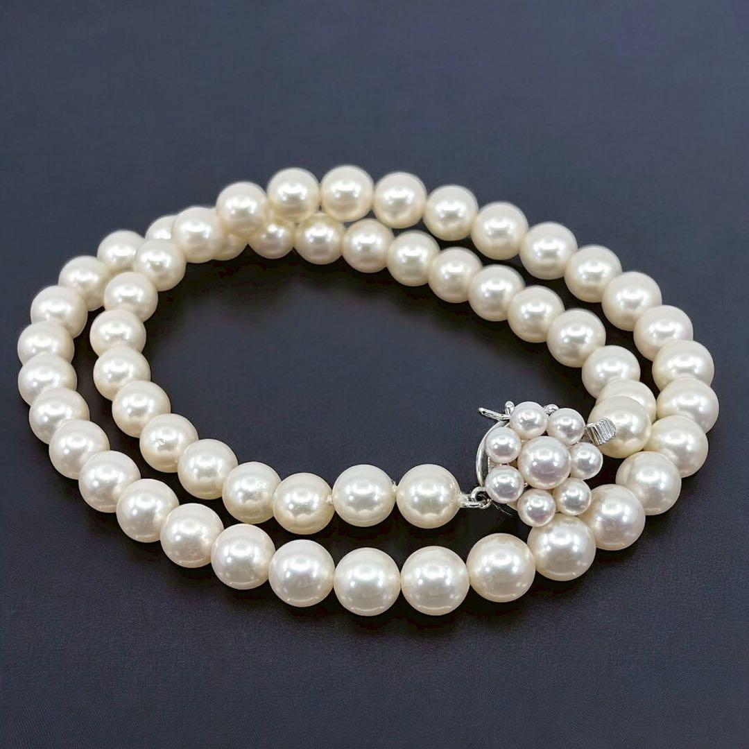 最高峰】タサキ アコヤ 本真珠 パール ネックレス 7.5 花珠クラス