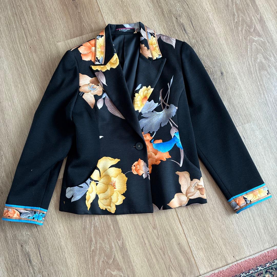 LEONARD FASHION テーラードジャケット 花柄 - メルカリ