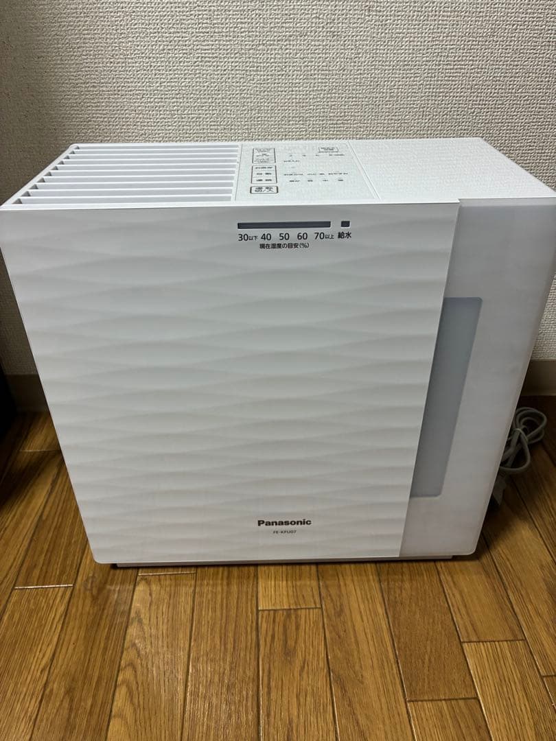 気化式加湿器 Panasonic FE-KFU07-W 2021年製 概要 ヒーターレス気化式加湿機（中小容量タイプ） FE-KFU07 | 加湿機
