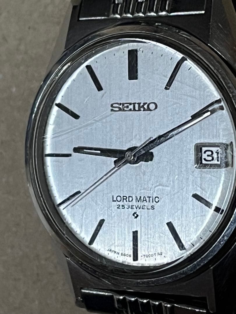 SEIKO 56ロードマチック 5605-7020 純正金属ベルト付き 稼動品 - メルカリ