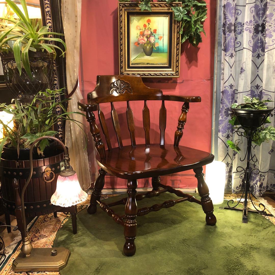 70,s ヴィンテージ L１　ブナ無垢材　アームチェア シキファニチア ユナ セミアームチェア – FELICE.ONLINE