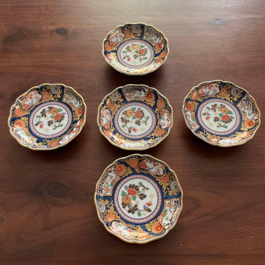 有田焼 其泉 古伊万里 醤油小皿 5枚 有田焼【其泉】伝統文様 小皿5枚セット（5種類各1枚）賞美堂本店