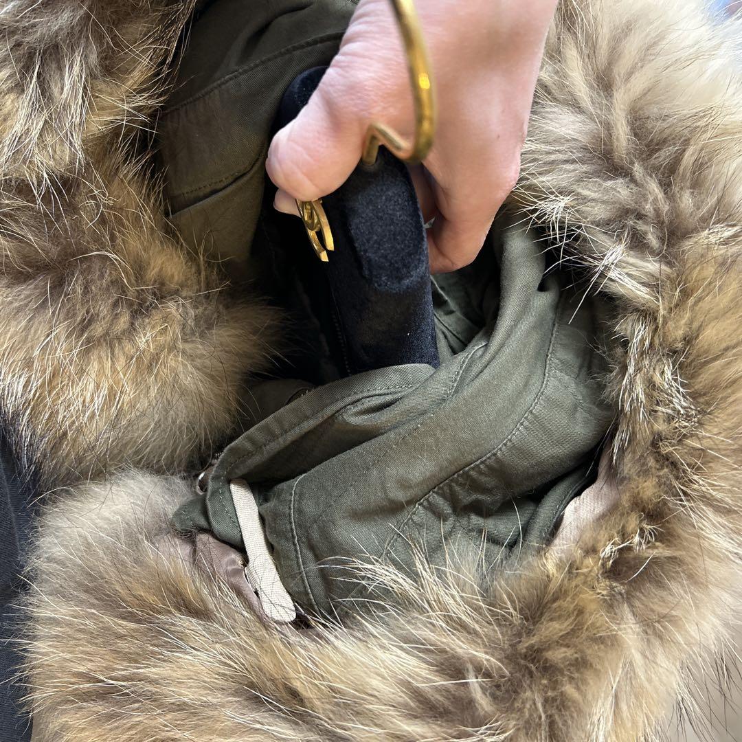 goaゴア スペシャルモッズコート カーキ リアルファー y2k archive