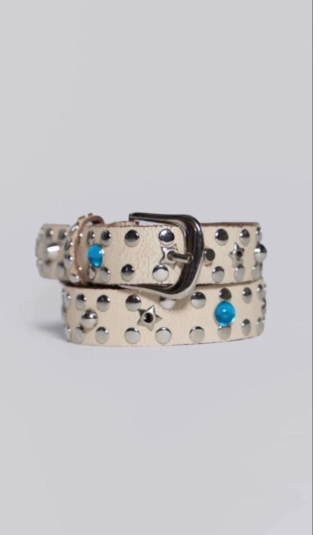 Jaded london スター スタッズ ベルト レザー 白 国内発送】Jaded london スター スタッズ ベルト レザー 白 黒 (JADED