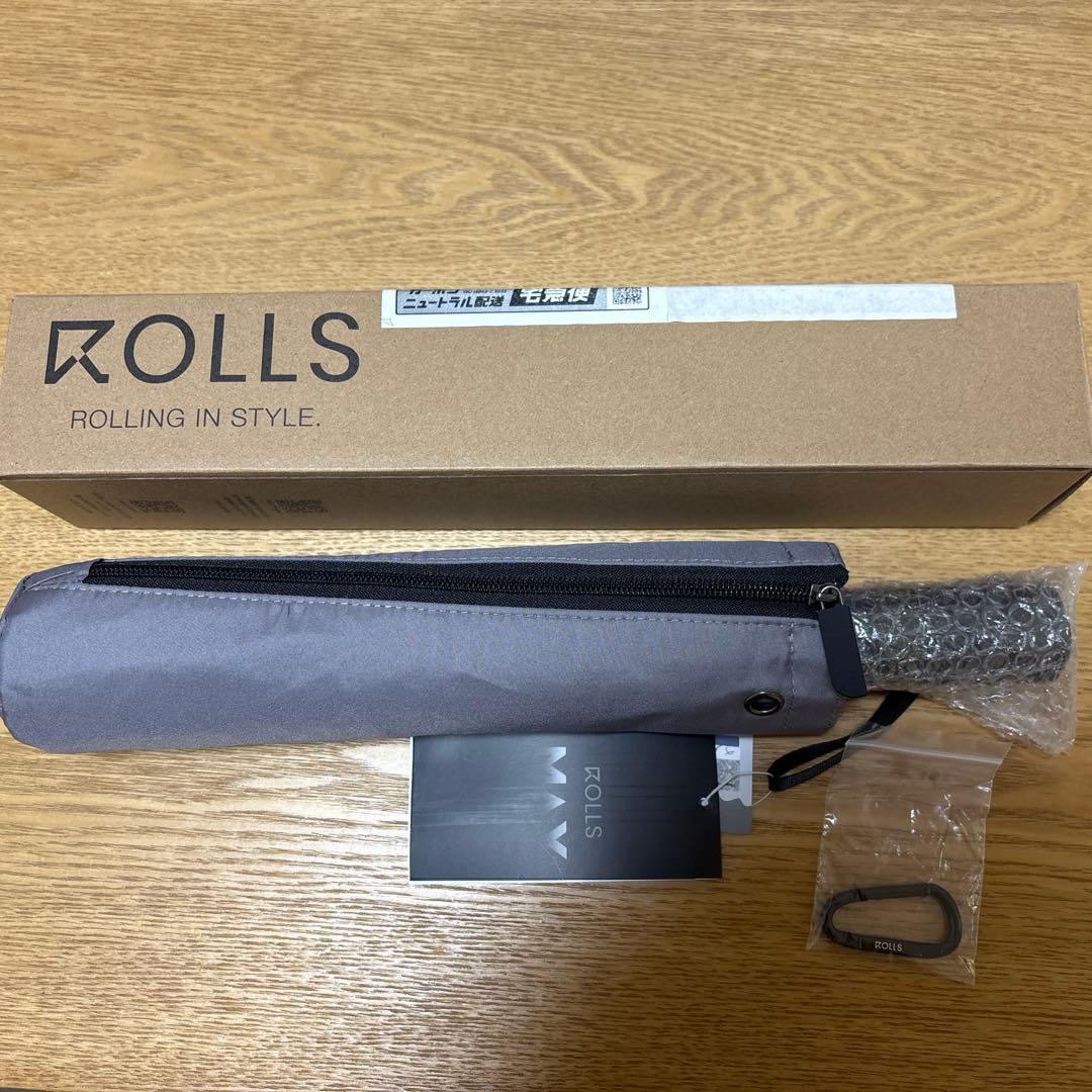 ROLLS MAX ストーンアーマー　makuake 折り畳み傘 2秒収納×ワイド設計】であなたは濡れない。雨のストレスを晴天に変える