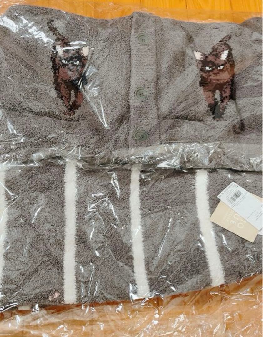 新品】パウダーネコジャガードカーディガン&ロングパンツ キャット