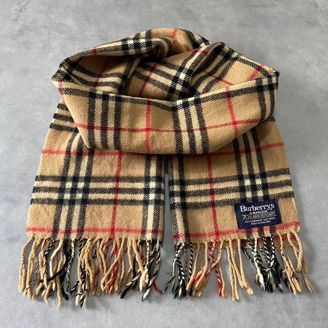 Burberrys バーバリー MARUZEN 70th マフラー AC53 - メルカリ