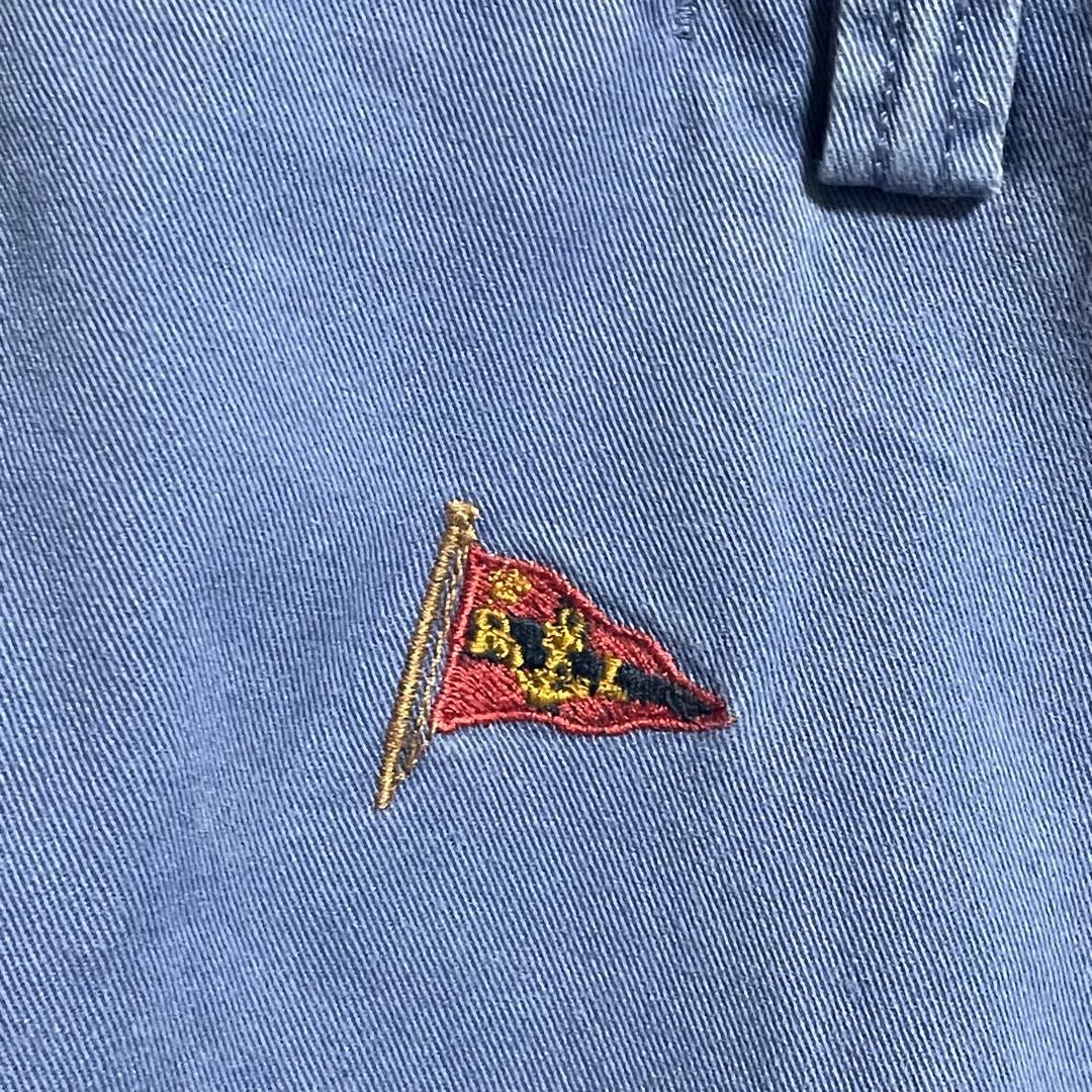 ポロラルフローレン ヨット刺繍 総柄ポロチノ 33/32 ブルー - メルカリ