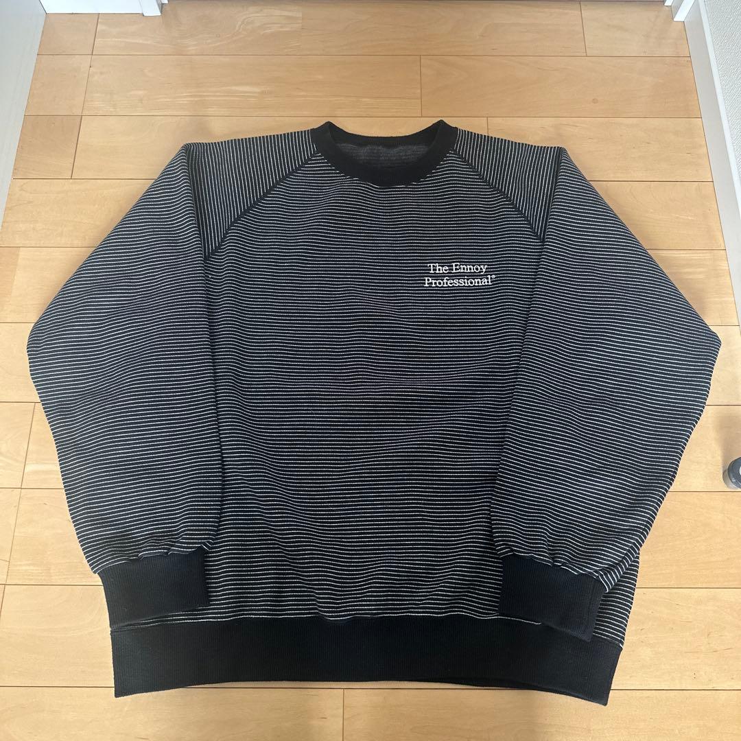 ENNOY Border Crew Neck Sweat - メルカリ