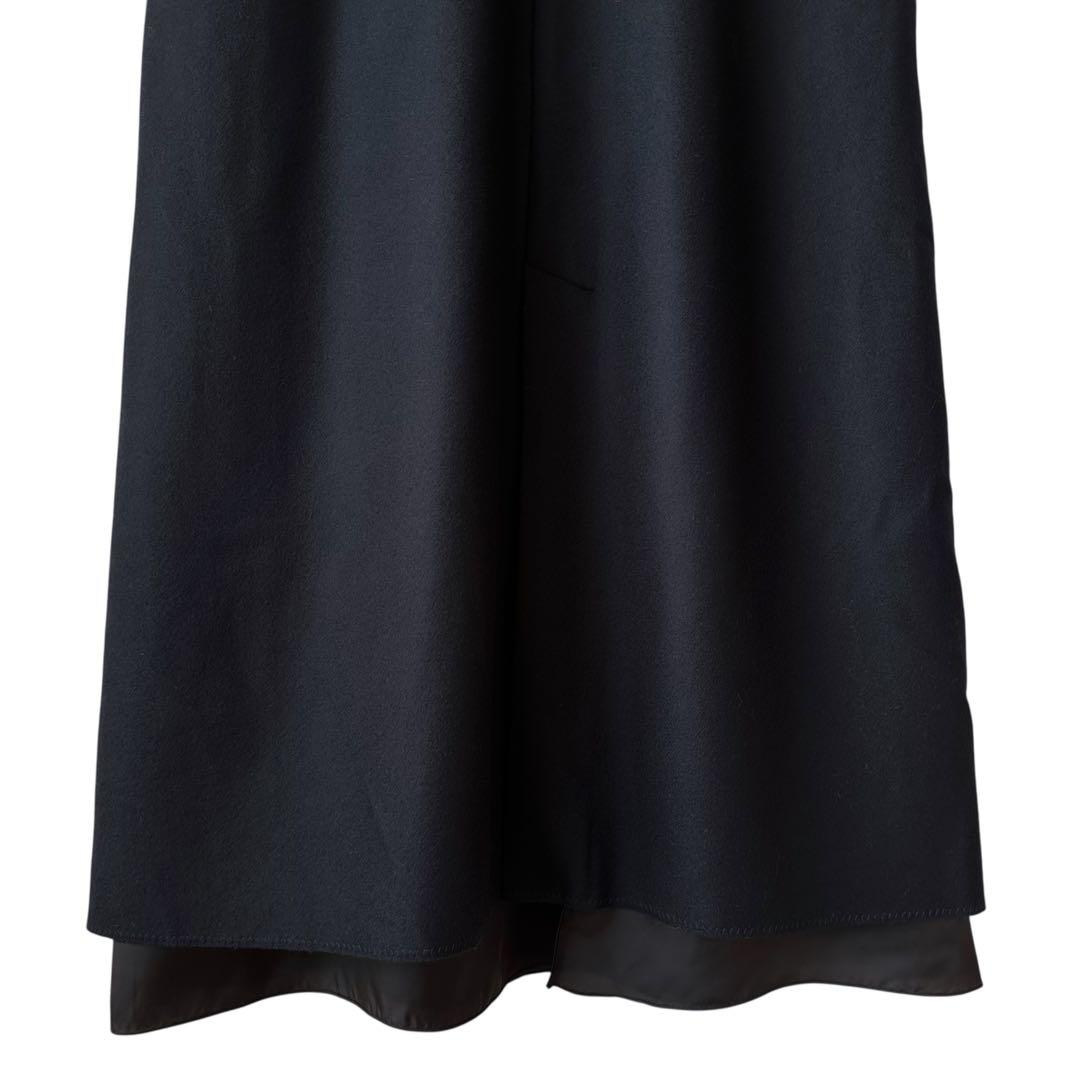 ebure / 24AW ライトメルトンワンピース ロング丈 ウール100%の通販は