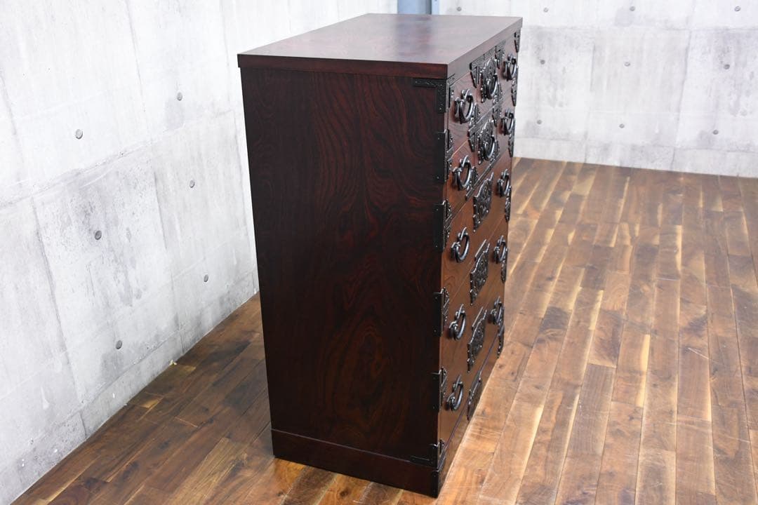 FAC28 岩谷堂箪笥 No.865 あおば3号 整理タンス 欅材 拭漆塗り