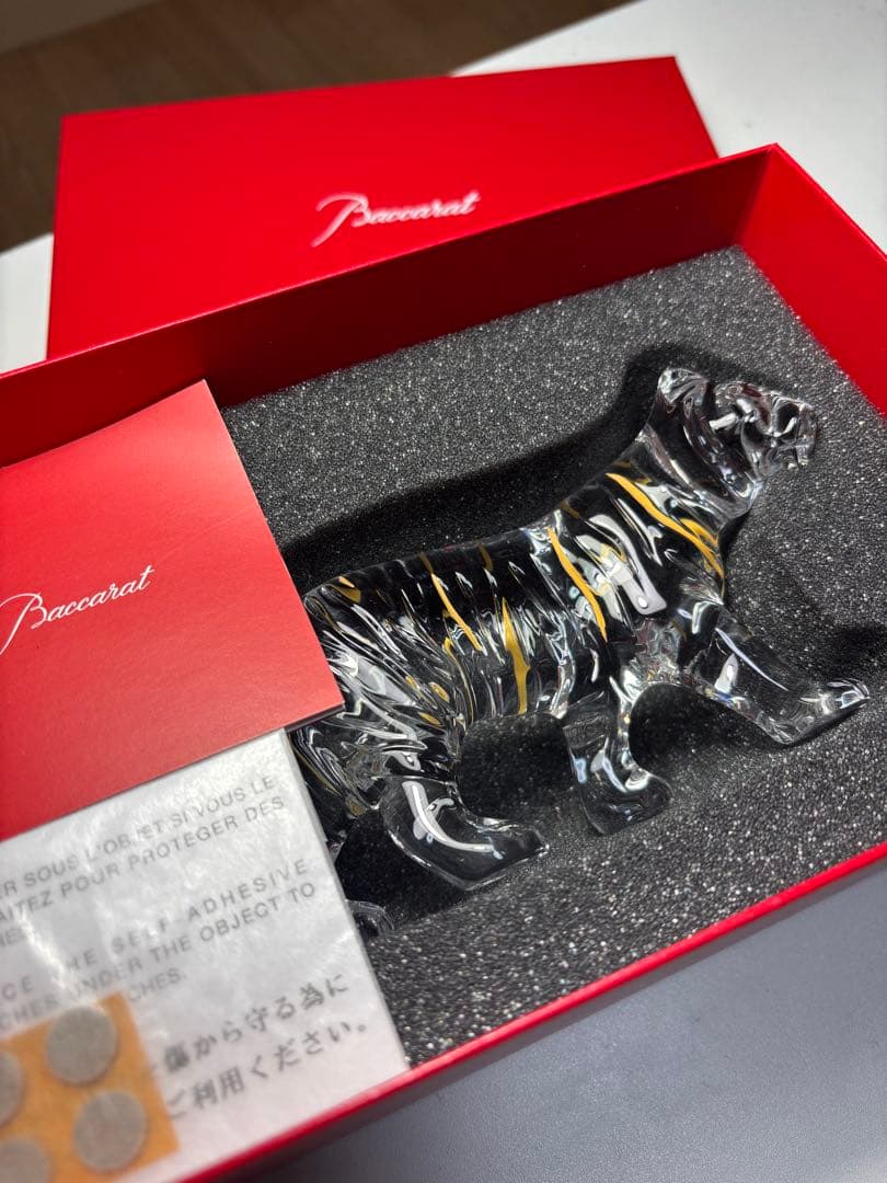Baccarat バカラ 未使用 干支置き物　虎 楽天市場】【未使用品】Baccarat バカラ クリスタル ガラス paperwait