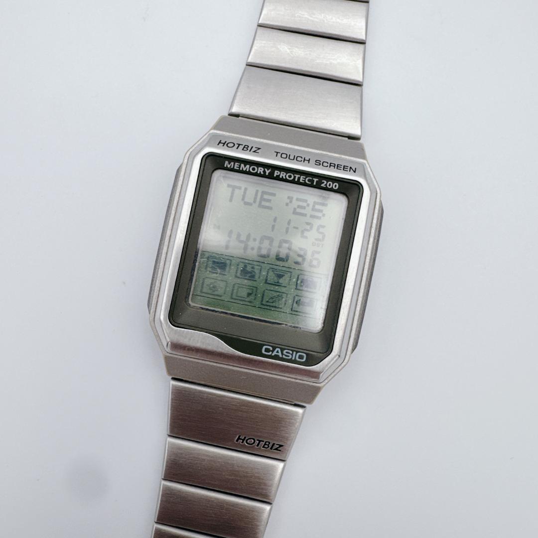 【希少】 CASIO DATABANK HOTBIZ VDB-2000 90s 90s CASIO HOTBIZ TOUCHSCREEN WATCH VDB-2000[New Battery] - Rare