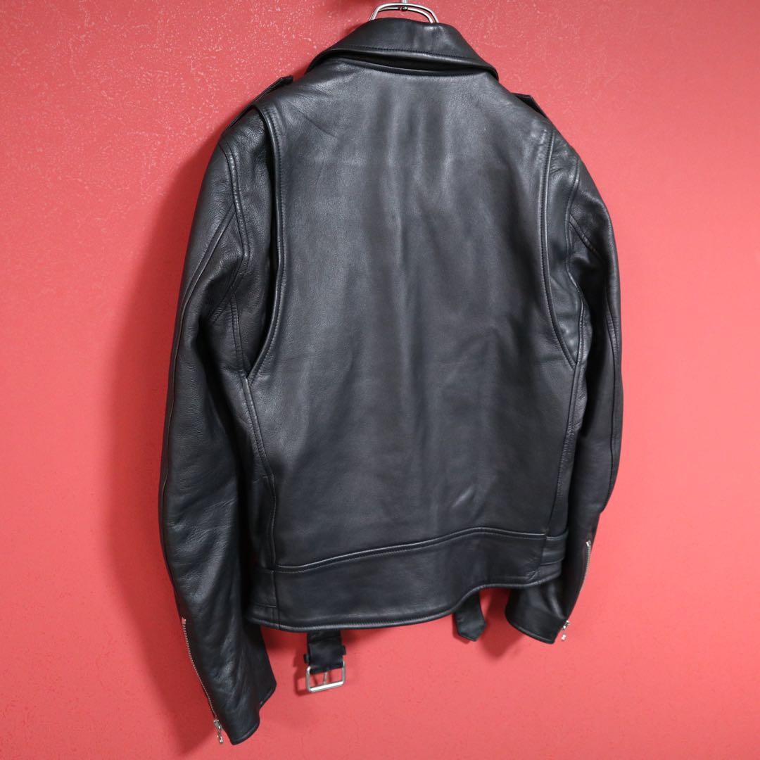 極美品】LITHIUM HOMME ラムレザー ダブル ライダースジャケット