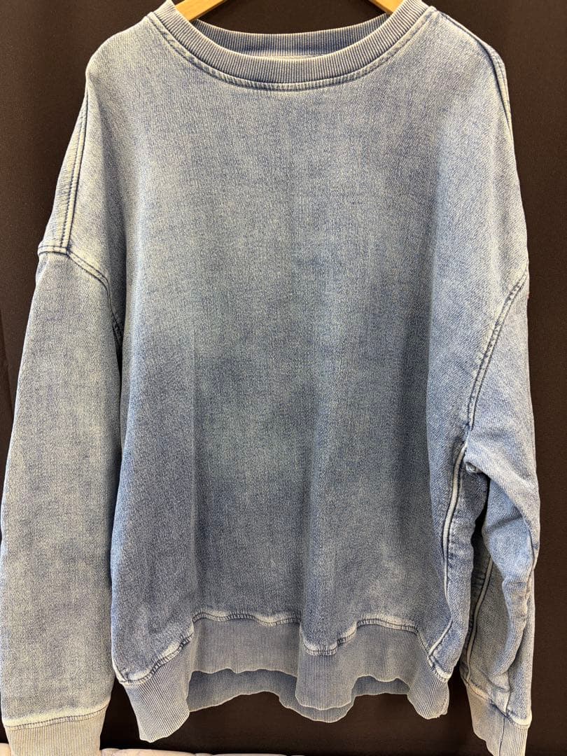 DIESEL デニム トレーナー DIESEL（ディーゼル） 送料無料 トラック デニム ブルー スウェット