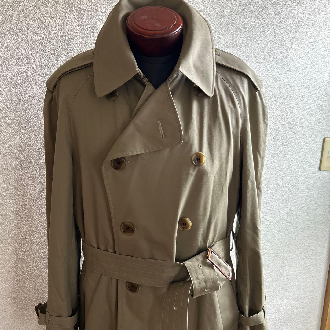 Aquascutum オリーブ トレンチコート ダブルボタン　メンズ 中古・古着通販】Aquascutum (アクアスキュータム) トレンチコート