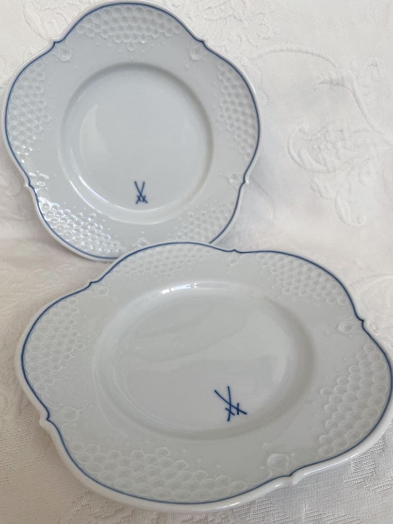 双剣　meissen マイセン　300周年記念　プレート　2枚② 双剣 meissen マイセン 300周年記念 プレート 2枚② 双剣 meissen