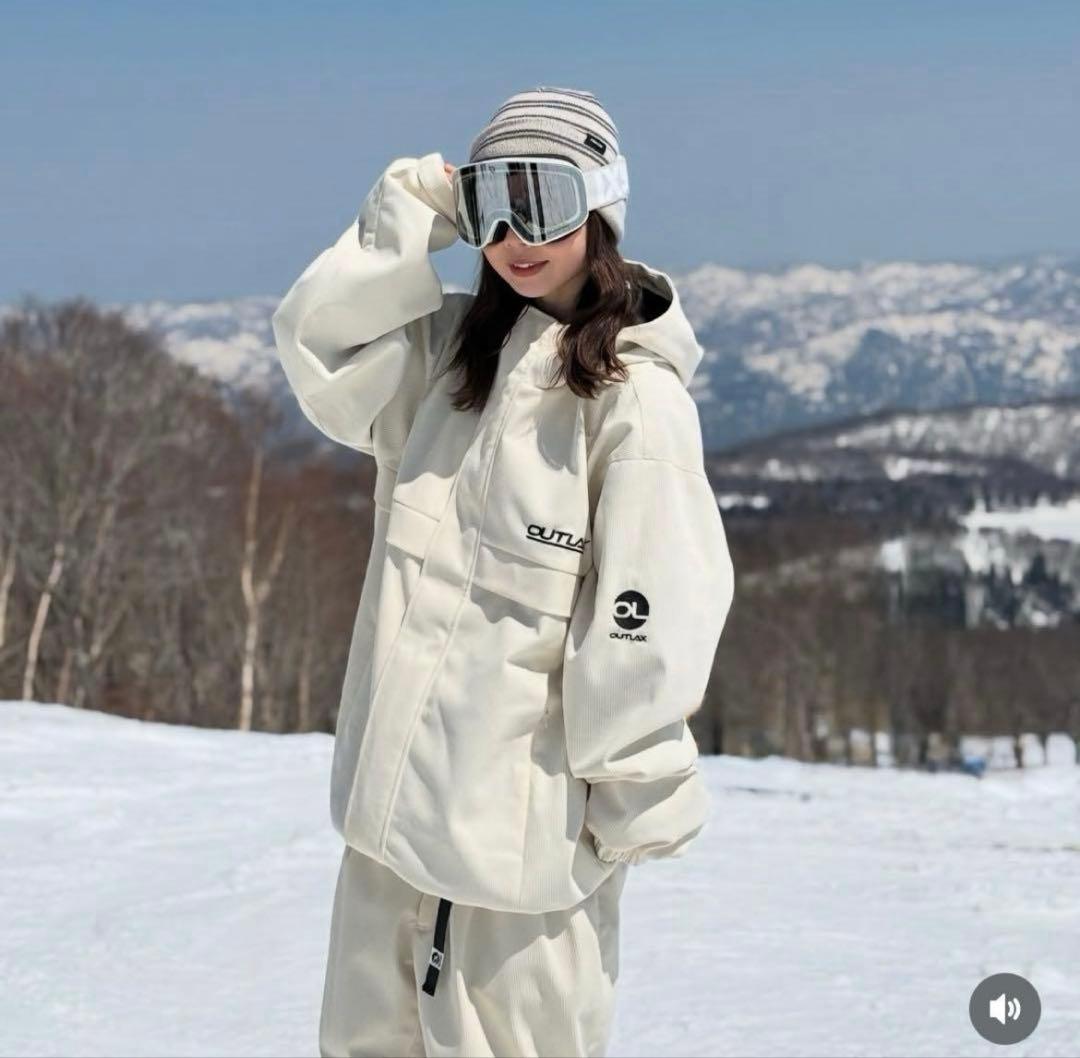 OUTLAX スノボウェア コーデュロイ フルジップ 上下セット - メルカリ