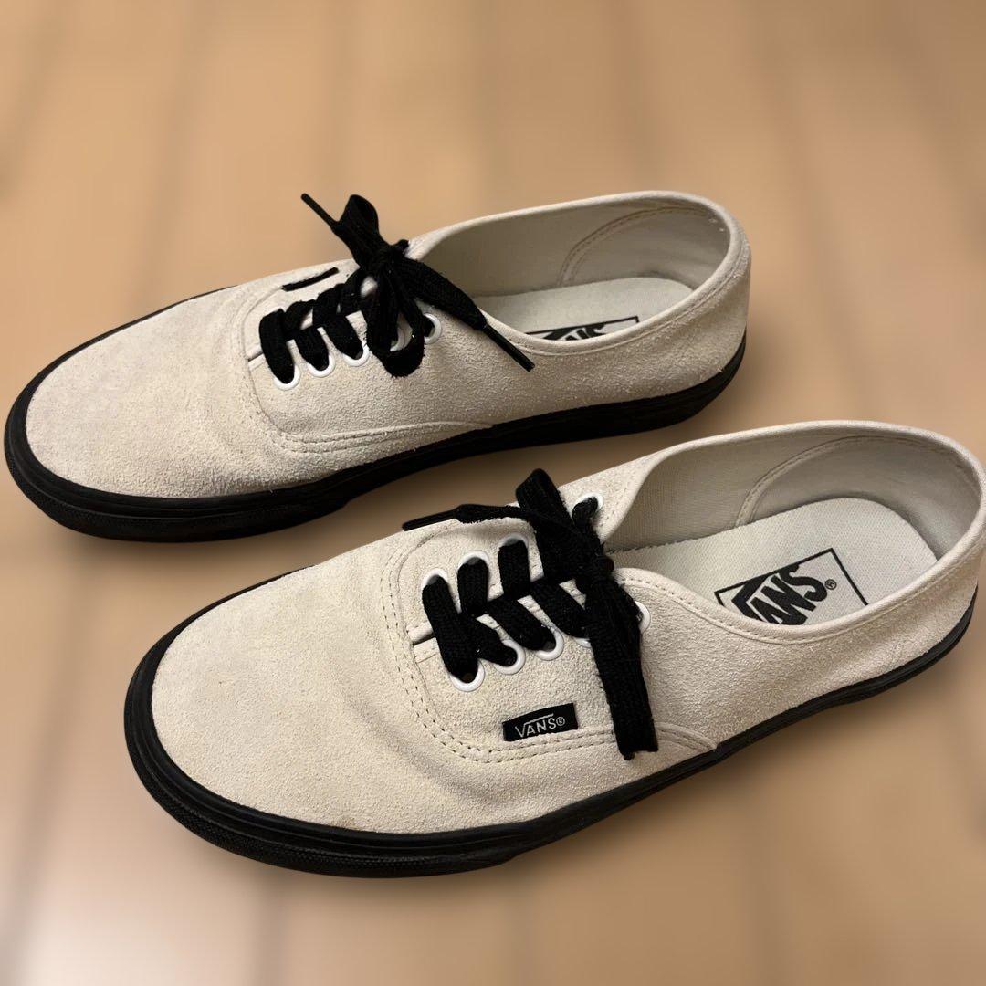 靴 VANS AUTHENTIC SUEDE MARSHMALLOW 26.5cm