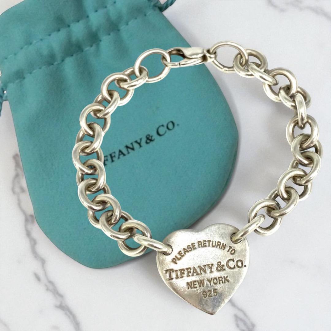 正規品 RETURN TO TIFFANY シルバー ブレスレット リターントゥ ラウンドタグブレスレット シルバー ヴィンテージ