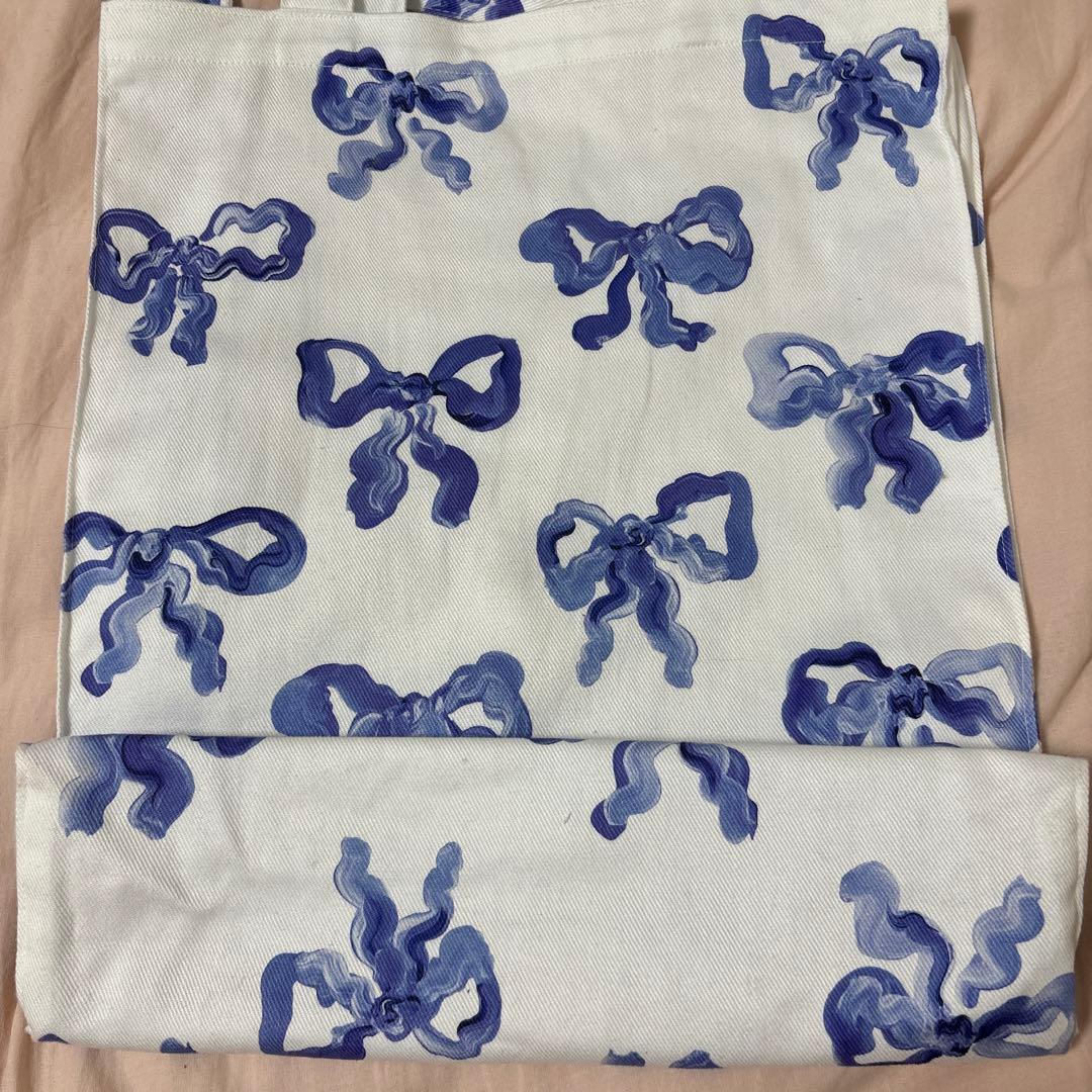 POPPY リボン柄トートバッグ - メルカリ