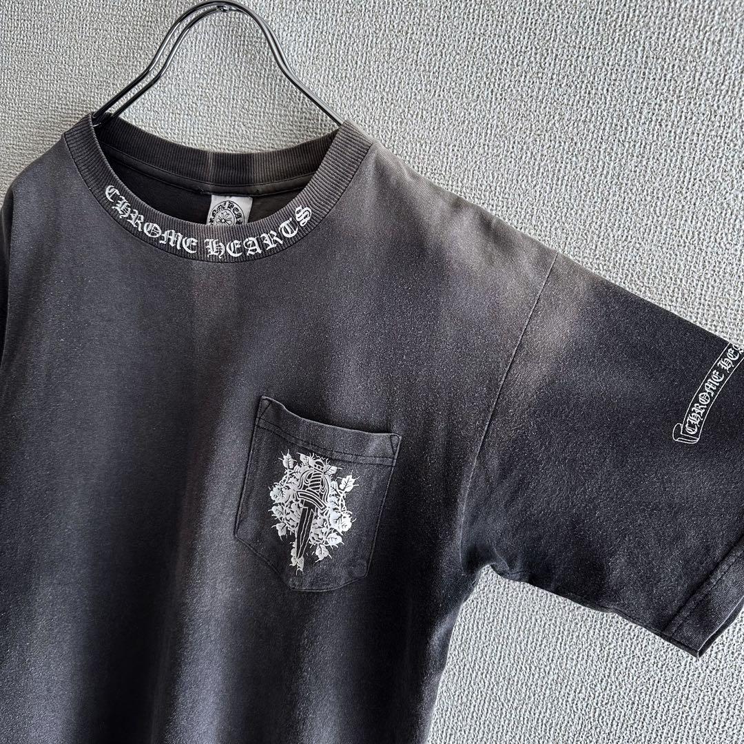 90s〜00s クロムハーツ 初期タグ ロゴ & ダガー Tシャツ - メルカリ