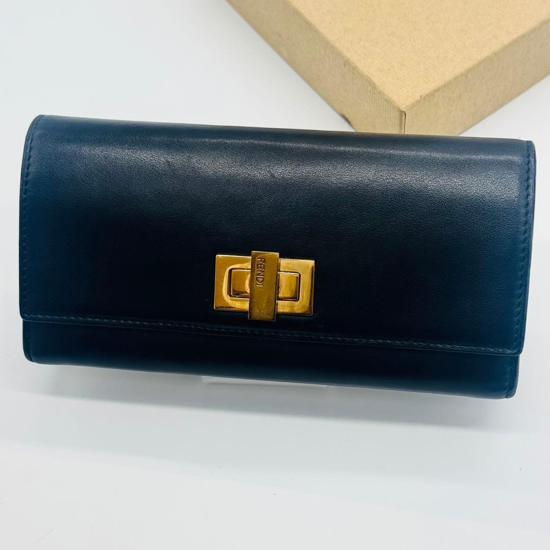レア✨フェンディ 長財布 コンチネンタル ピーカブー ターンロック ブラック 黒 フェンディ(FENDI)|ピーカブー長財布|【ハードオフ公式通販】オフ