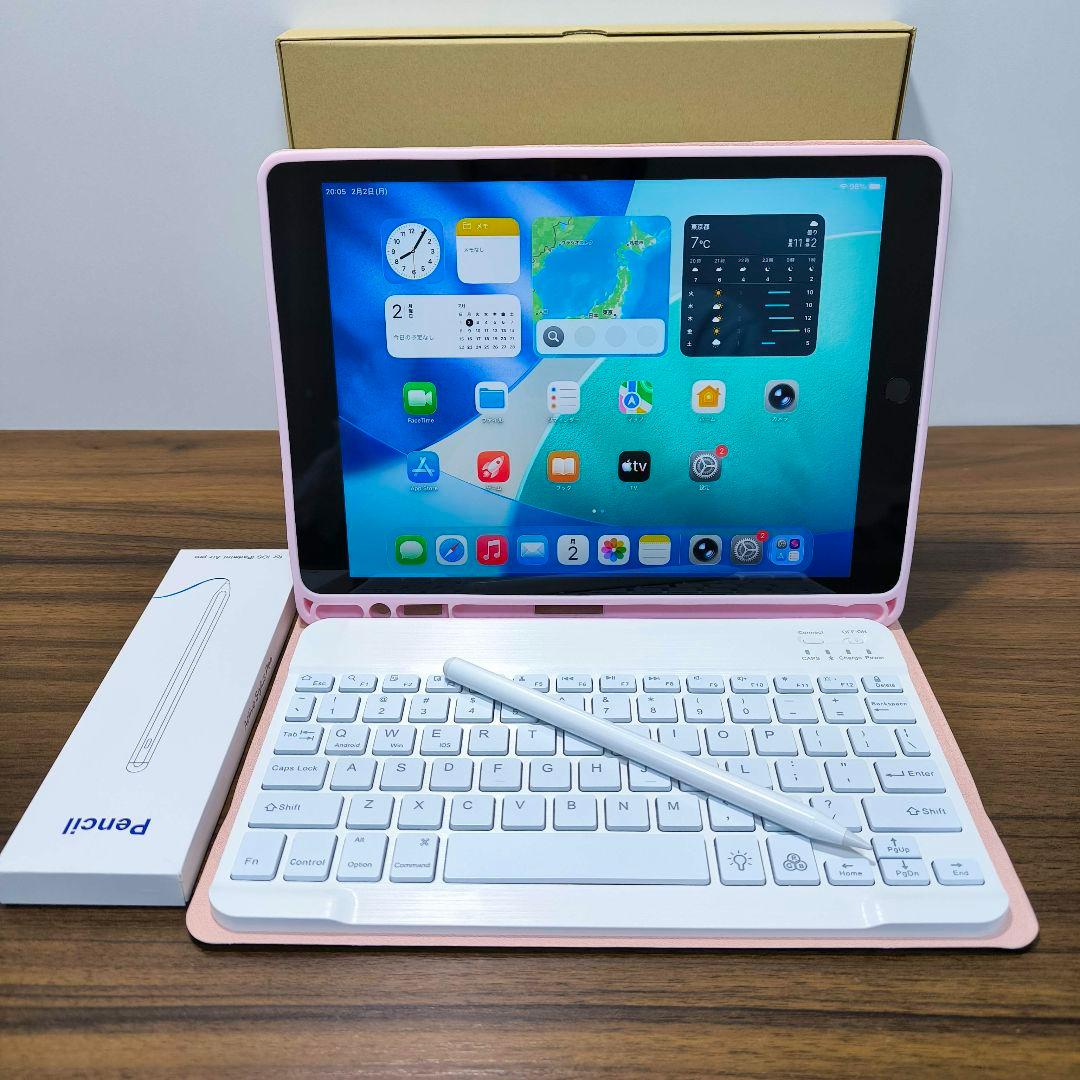 iPad 第9世代 64GB、タッチペン、キーボードとケースセット - メルカリ