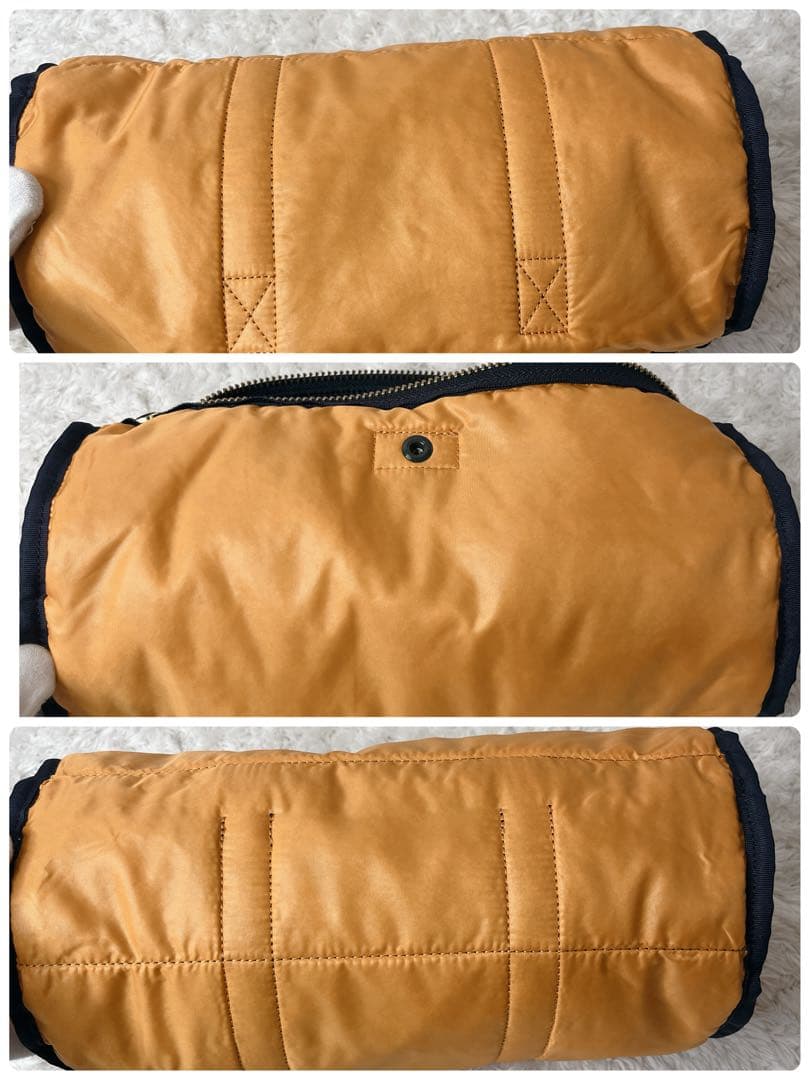 新型 未使用級 ポーター アイアンブルー ミニボストン タンカー