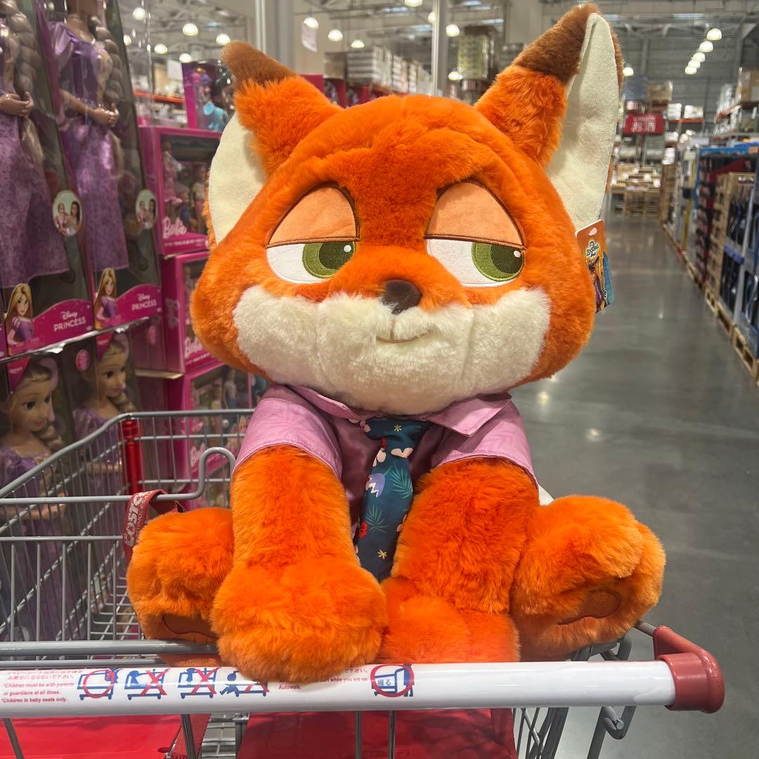 ズートピア 2 ニック ぬいぐるみ コストコ ブランケット入り 大きい