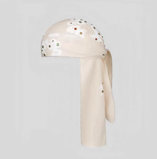 DENIM TEARS Rhinestone Du Rag オフホワイト