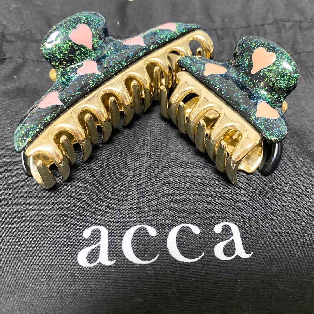 送料無料 アッカ acca 小クリップ 中クリップ ２個セット ほぼ未使用 アレンジ自在】手軽に楽しめる小さめサイズのヘアクリップ | acca