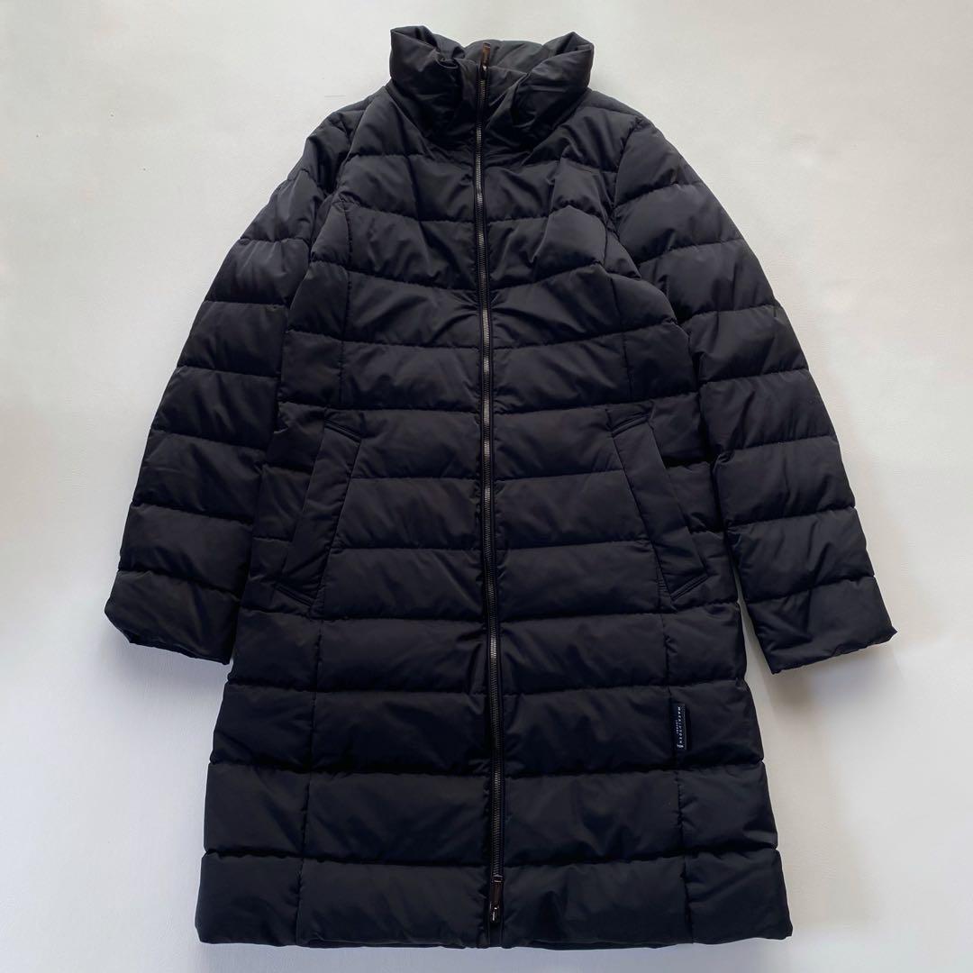 極美/ダウン】マッキントッシュロンドン スタンドカラーコート 黒 38