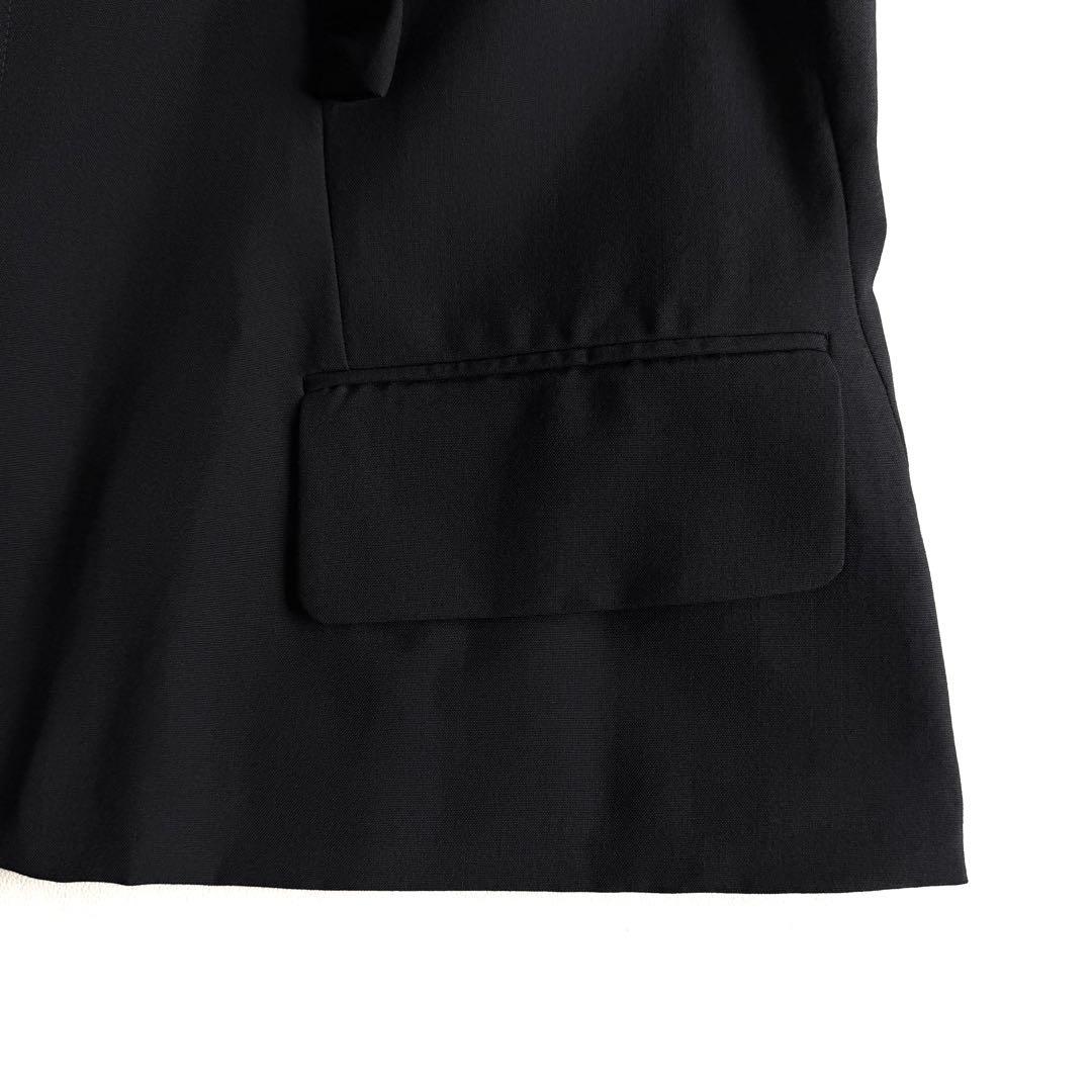 《美品》 コムデギャルソン フリル フライフロント ジャケット ブラック