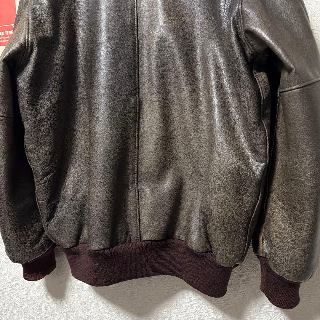 9*u様 美品 80s L.L.BEAN A-2 ジャケット　A2 44 レザー